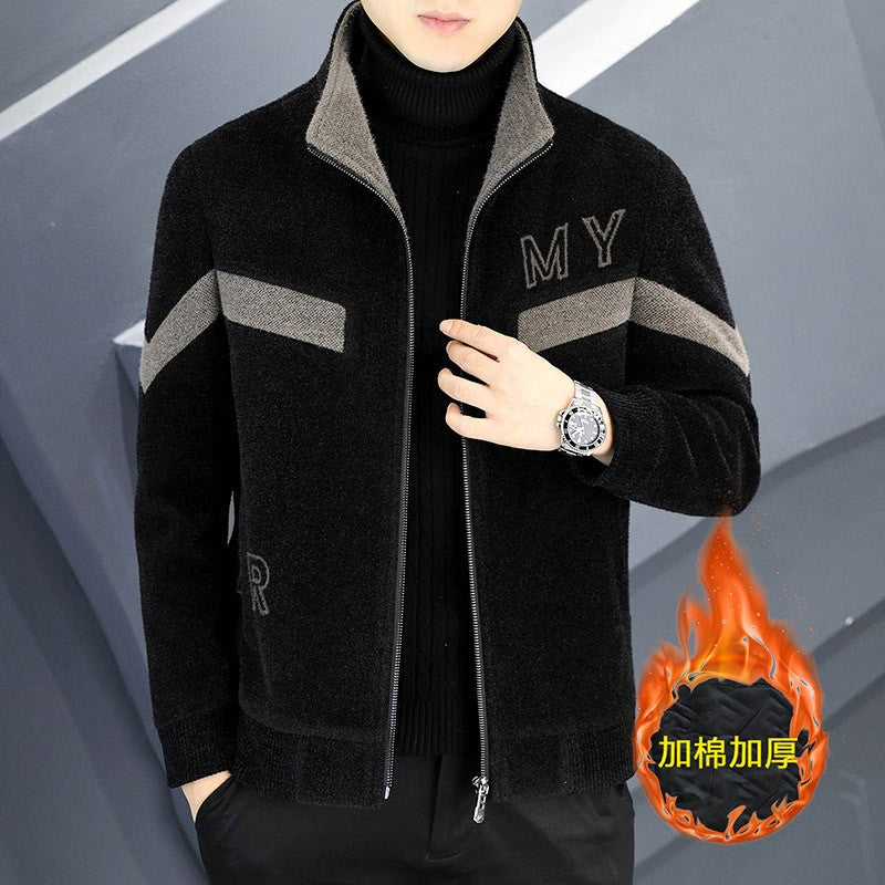 Autumn/Winter Men's Wool Blends Jacket Short Korean Short Casual Business Woolen Coat Thick Warm Social Streetwear Overcoat