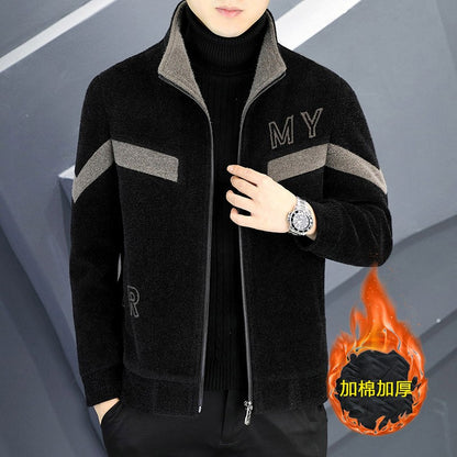 Autumn/Winter Men's Wool Blends Jacket Short Korean Short Casual Business Woolen Coat Thick Warm Social Streetwear Overcoat