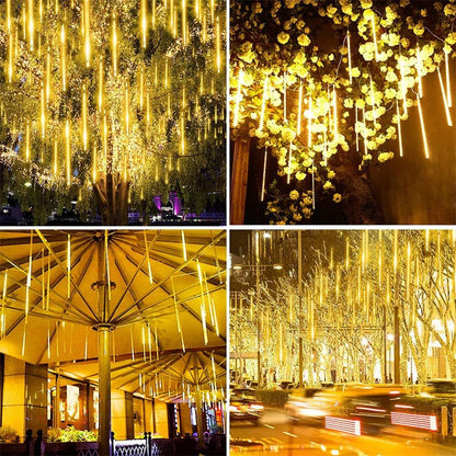 EU/US Meteor Shower LED String Lights Christmas Tree Garden Decor Birthday Wedding Christmas Party Decoration Fairy Lights