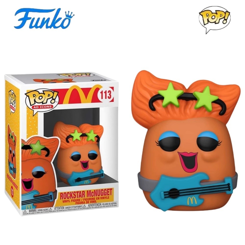 McDonald's Series Boneco de Ação Original Funko Pop Hambúrguer Batatas Fritas Speenee Grimace Brinquedos de Coleção Edição Limitada Presentes