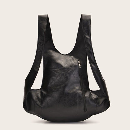 Fashionable retro and unique Beetle backpack, made of Crazy Horse plant tanned soft PU leather, suitable for both men and women