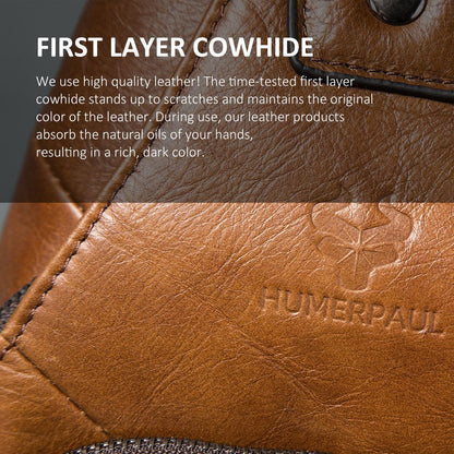 HUMERPAUL Men's Usb Chest Bag 100% Genuine Leather Crossbody Shoulder Bags Multifunction Travel Outdoor Messenger Pack Fashion