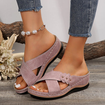 Shoes Sandals Women Summer Open Toe Sandals Woman Casual Women's Sandals Plus Size Ladies Shoes Slip On Female Footwear Slipper