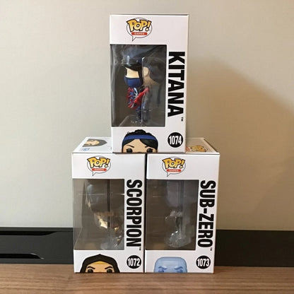 Mortal Kombat Kitana Genuine Funko Pop Action Doll Model Scorpion Vinyl Sculpture Dolls Collect Souvenirs Fan Gifts Toys