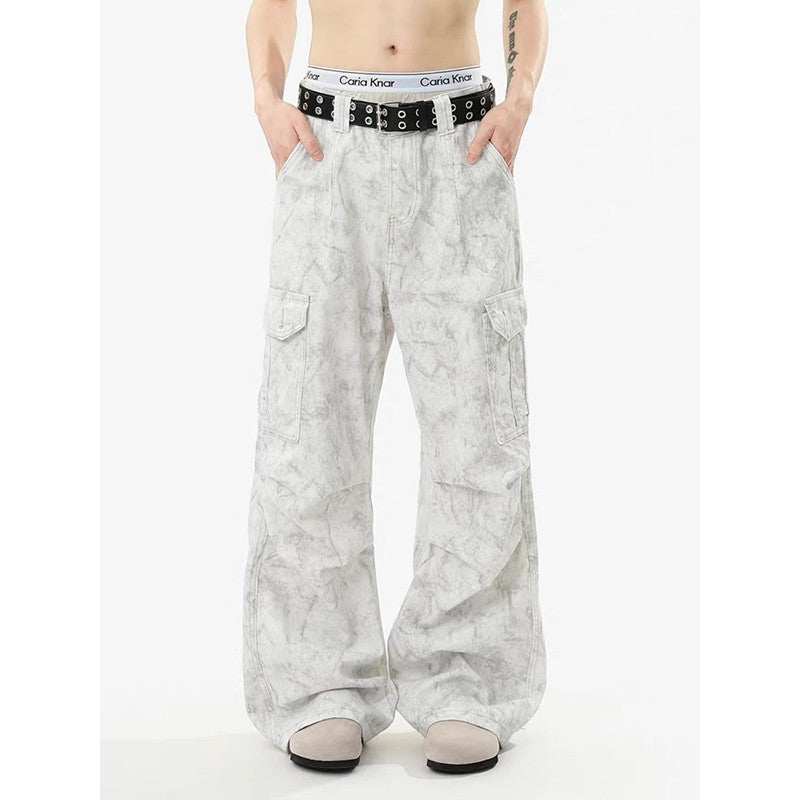 Summer Men's Y2k White Pants Baggy Streetwear Harajuku Japanese 2000s Style Pants Jogger 90s Vintage Trousers Fashion Clothes