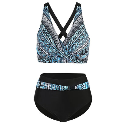 Swimwear For Girls Women High Waisted Bikini Sexy Push Up Two Piece Swimsuits Vintage Swimsuit Two Piece Retro Ruched ??????