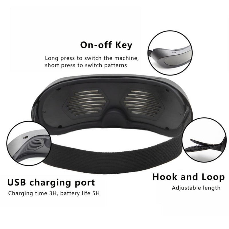 App Control Bluetooth Led Party Glasses Customized Languages USB Charge Flashing  Luminous Eyewear Christmas Concert Sunglasses