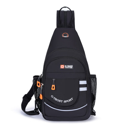 Tourist leisure chest bag, multifunctional large capacity shoulder bag, outdoor trendy crossbody bag