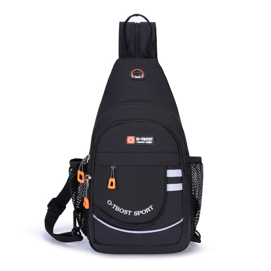 Tourist leisure chest bag, multifunctional large capacity shoulder bag, outdoor trendy crossbody bag