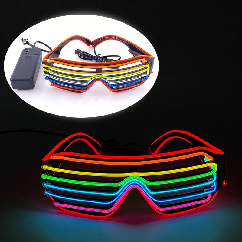 Halloween Funny Sunglasses Boys Girls Personalized Eyewear Alien Style Party Glasses Luminous Neon Light Flashing For Halloween