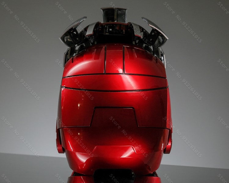 Capacete Homem de Ferro Mk5 Elétrico com Controle de Voz Máscara Vestível 1:1 Abertura e Fechamento Automático Modelo Colecionável Presente para Adultos
