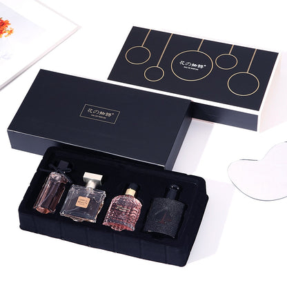 Caixa de Presente da Marca Conjunto 4 Peças Perfume Feminino Parfum Femme 100ml Fresco Natural Floral Perfume Spray Feminino Perfumes De Mujer Originales
