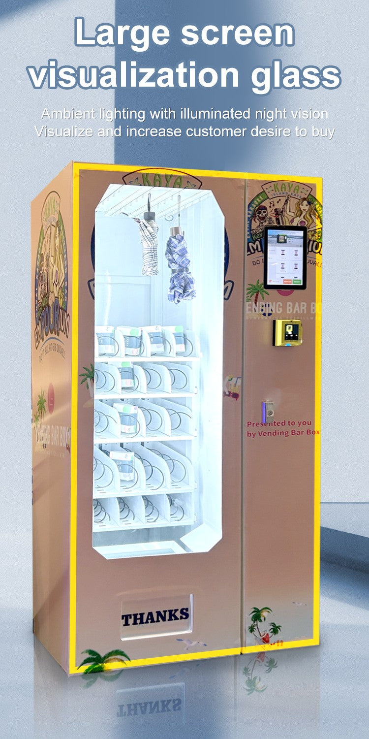 Customized Wrap Small Snack and Lash Vending Machine Features SDK Function and Credit Card Payment System