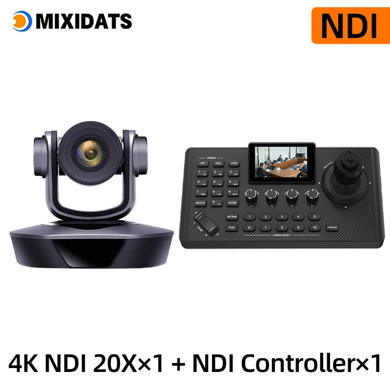 Video Conference Camera Kit 4K PTZ Camera 20X Zoom NDI SDI HDMI IP USB Church live broadcast NDI PTZ camera Controller 1-8pcs