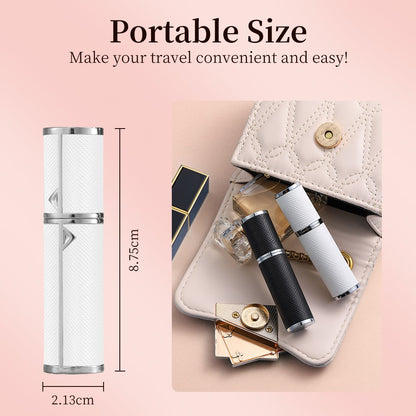 Louischanzl Premium PU leather Sprayer Suitable for Boarding Tight Sealing Travel Perfume Spray 5ml Perfume Atomizer  Bottle
