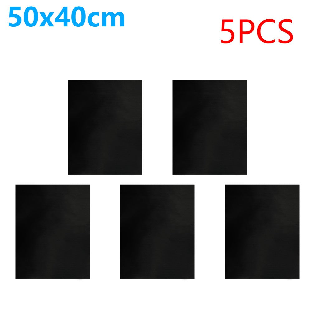 5-20Pcs Oven Liners Grill Mat 33/50x40cm Non Stick BBQ Grill Liners Reusable Barbecue Baking Liners Cook Pad Microwave Oven Tool