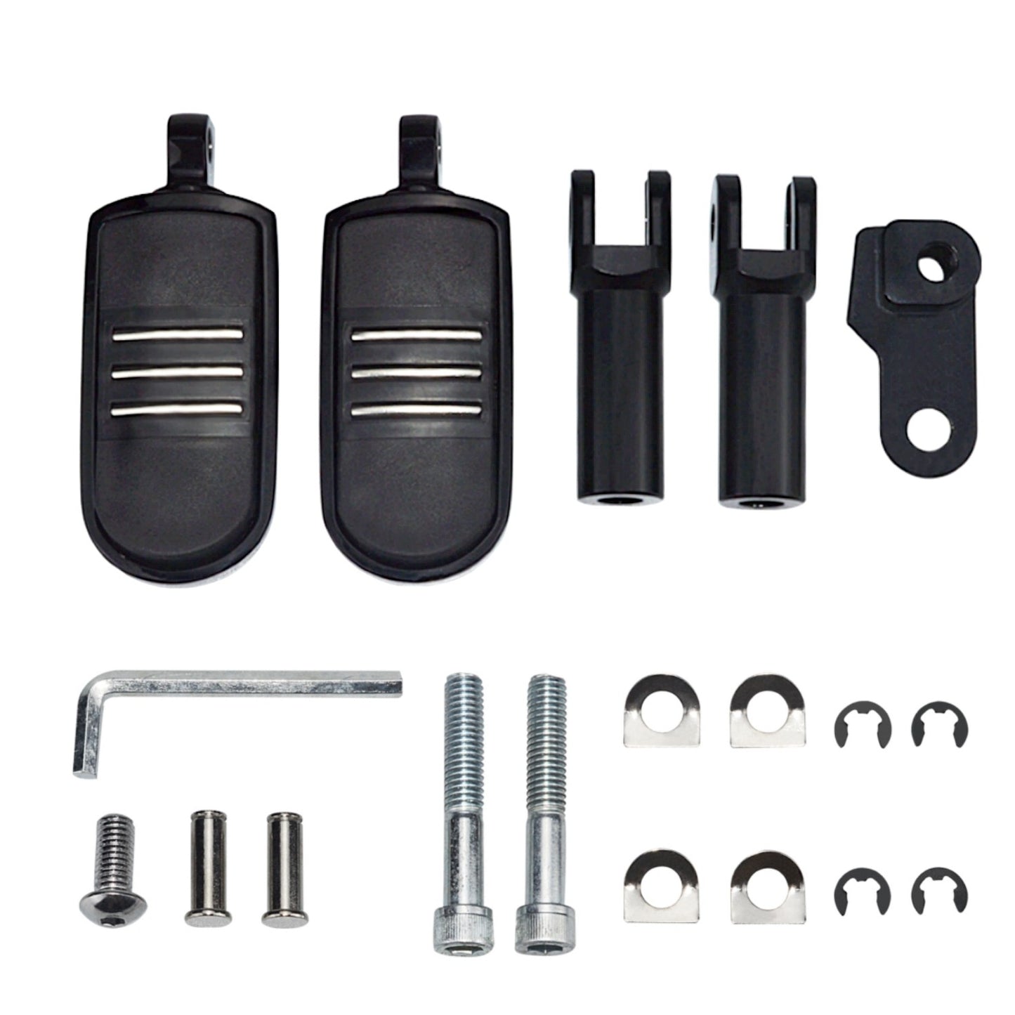 Kit de Suporte para Pedaleira Traseira de Passageiro para Motocicletas Harley Davidson Cross Bones FLSTSB 08-11 Softail Slim FLS FLSS 12-17