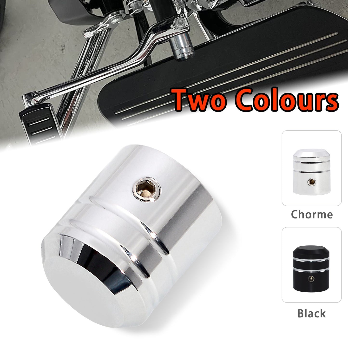 Acessórios para motocicleta Eliminador da tampa do eixo da alavanca do câmbio de calcanhar para Harley Touring Softail Fat Boy Road Street Glide 82-24