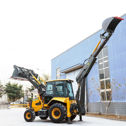 Nova escavadeira carregadeira 7.8 toneladas 4x4 Retroescavadeira Multi-propósito 4WD para Todos os Terrenos Trator Agrícola a Diesel Máquinas de Construção