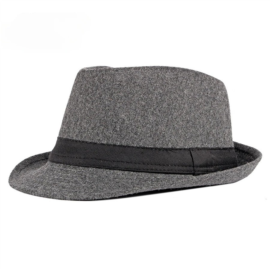 Chapéu de Lã para Casamento Primavera Verão para Homens de Meia-Idade, Casal, Moda Outono Inverno, Festa Xadrez, Design de Luxo, Chapéu Jazz Fedora para Mulheres