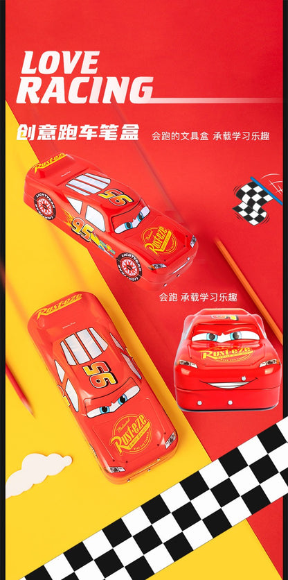 Estojo de Lápis Carros Disney Pixar Caixa de Papelaria Infantil Grande Capacidade Carro McQueen Estojo de Lápis Tridimensional Presente para Jardim de Infância