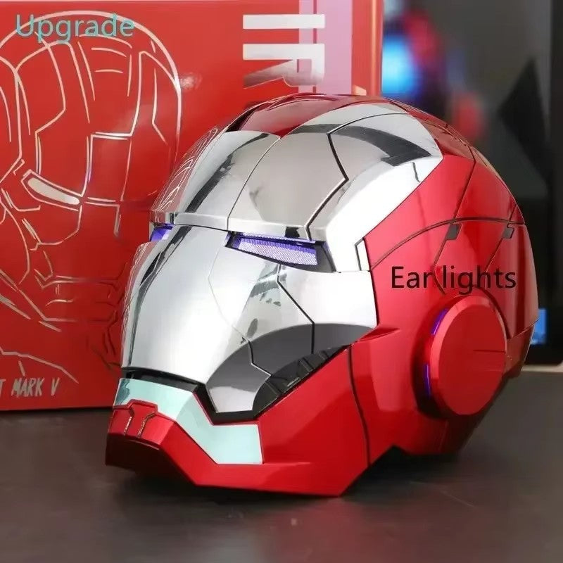 Mechahead Mk50 Jarvis Iron Man Helmet Luminous Voice Control Deformable Electric Opening Halloween Cos Mask Male Xmas Toys Gifts