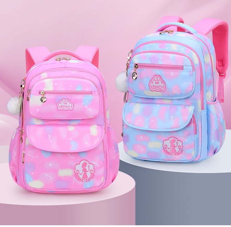 Girl School Bag Backpack Back Pack For Teenager Women Children Female Pink Schoolbag Primary High Bagpack Class Teens Child Kids