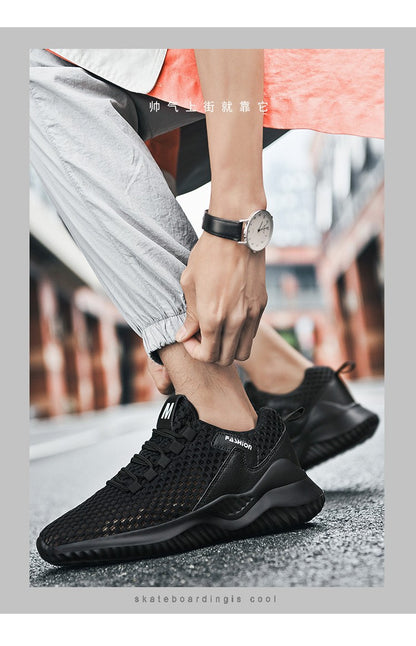 2025 Summer Men's Loafers Walking Mesh Breathable Summer Comfortable Casual Shoes Sneakers Zapatillas Hombre Men Running shoes