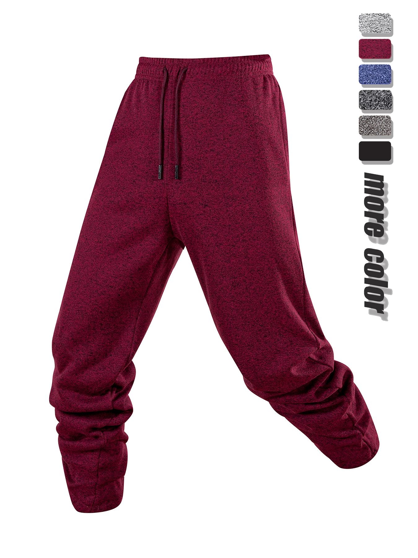 Calça Esportiva Jogging Masculina Calça de Moletom Casual Diária Cor Sólida Outono Calça Jogger de Cintura Elástica Calça Comprida de Treino Masculina