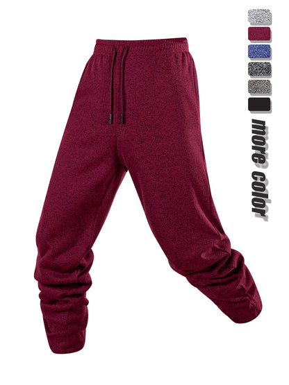 Calça Esportiva Jogging Masculina Calça de Moletom Casual Diária Cor Sólida Outono Calça Jogger de Cintura Elástica Calça Comprida de Treino Masculina