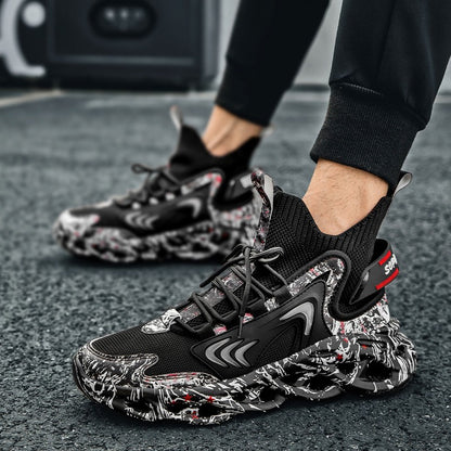Tênis Masculino Casual Masculino Tênis Masculino de Luxo Tênis Masculino de Corrida Respirável Sapatos da moda Loafers Tênis de corrida para homens
