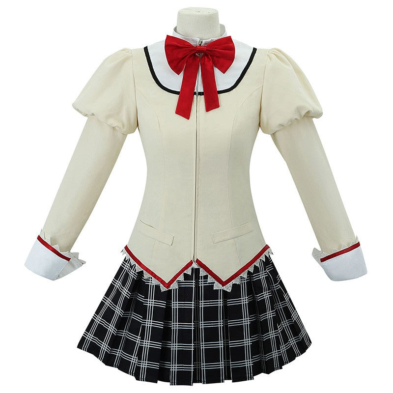 Kaname Madoka Akemi Homura Miki Sayaka Sakura Kyouko Tomoe Mami Cosplay Puella Magi Madoka Magica Costume School Uniforms Outfit