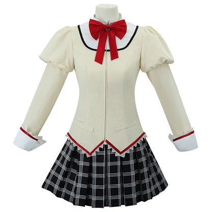 Kaname Madoka Akemi Homura Miki Sayaka Sakura Kyouko Tomoe Mami Cosplay Puella Magi Madoka Magica Costume School Uniforms Outfit