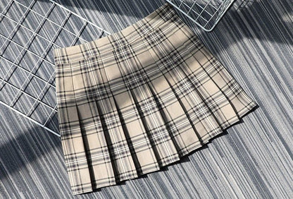 Plaid Half Length Skirt Women's A-line Short Skirt High Waist Girl Skirt Ropa Mujer Mini Skirts Clothes for Women