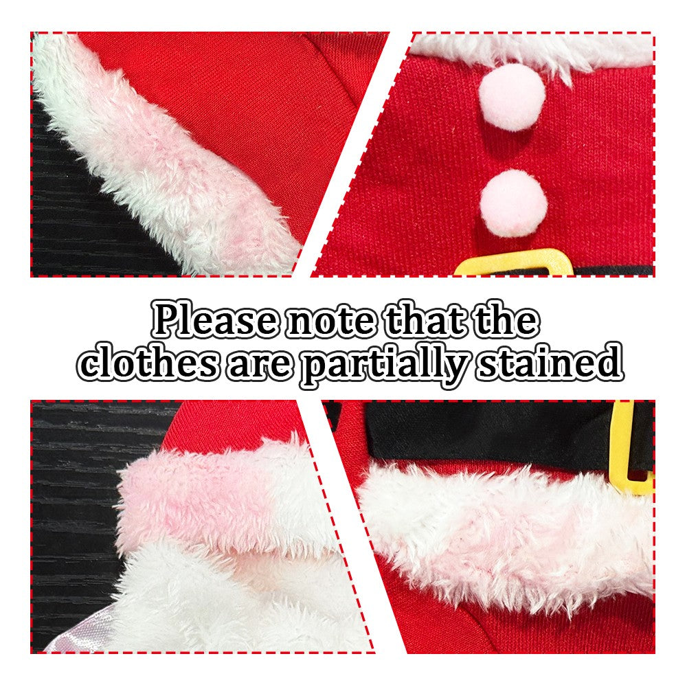 Roupas de Gato de Natal Fantasia Engraçada de Papai Noel para Gatos Pequenos Cães de Natal Ano Novo Roupas de Gato de Estimação Inverno Roupa de Gatinho