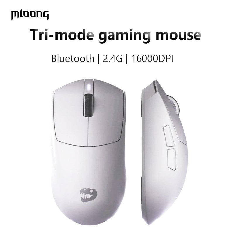 Ultralight Wireless Gaming Mouse TTC Micro Switches 16000DPI 1000Hz 3-Mode Web Driver for Small Hands RGB Indicator