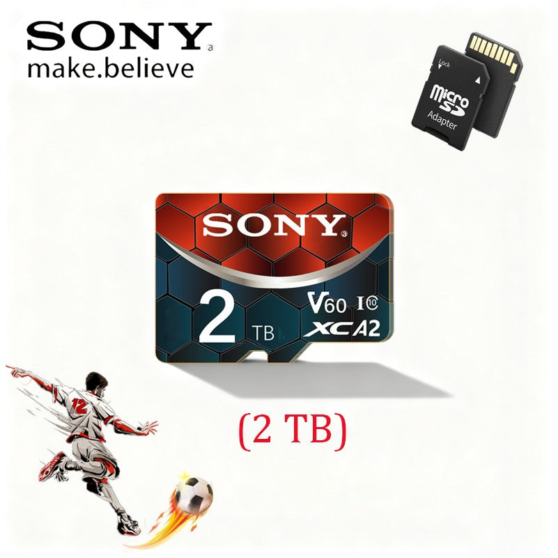 Cartão Micro SD SONY TF 2TB 1TB 512GB 128GB 64GB Memória Flash Classe 10 para Celulares VANT com Leitor de Cartão incluso