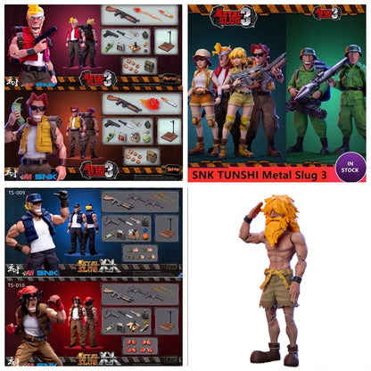 ?EM ESTOQUE? Estúdio TUNSHI Modelo Original SNK Metal Slug 3 Marco Tarma Clark Still RALF JONES Soldado Rebelde 1/12 Boneco Robô