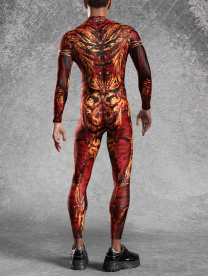 Male Zombie Halloween Cosplay Men Costume Carnival Male Alien Sexy Slim Jumpsuit Zentai Male Scary Bodysuit