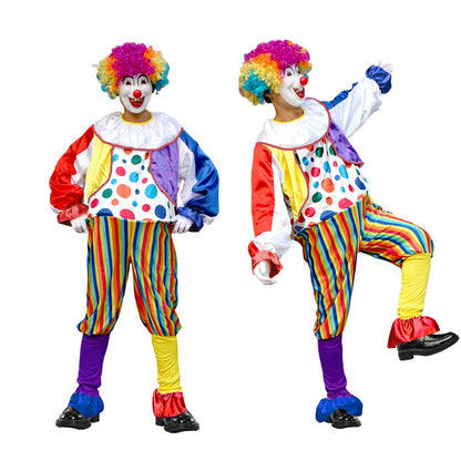 12 Styles Adult Men Costumes Funny Circus Naughty Magician Cosplay Carnival Party Clown Costume Christmas gift surprise party