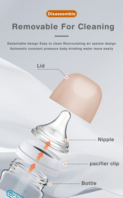 Newborn Glass Bottles 90/160ML Anti-Choke Baby Bottle Anti-flatulence Milk Feeding Bottles Infant BPA Free For 0-6Month