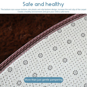 Fluffy Wool Rug Living Room Carpets Faux Fur Round Mat Kids Room Long Plush Rugs Home Bedroom Decor Shaggy Carpet