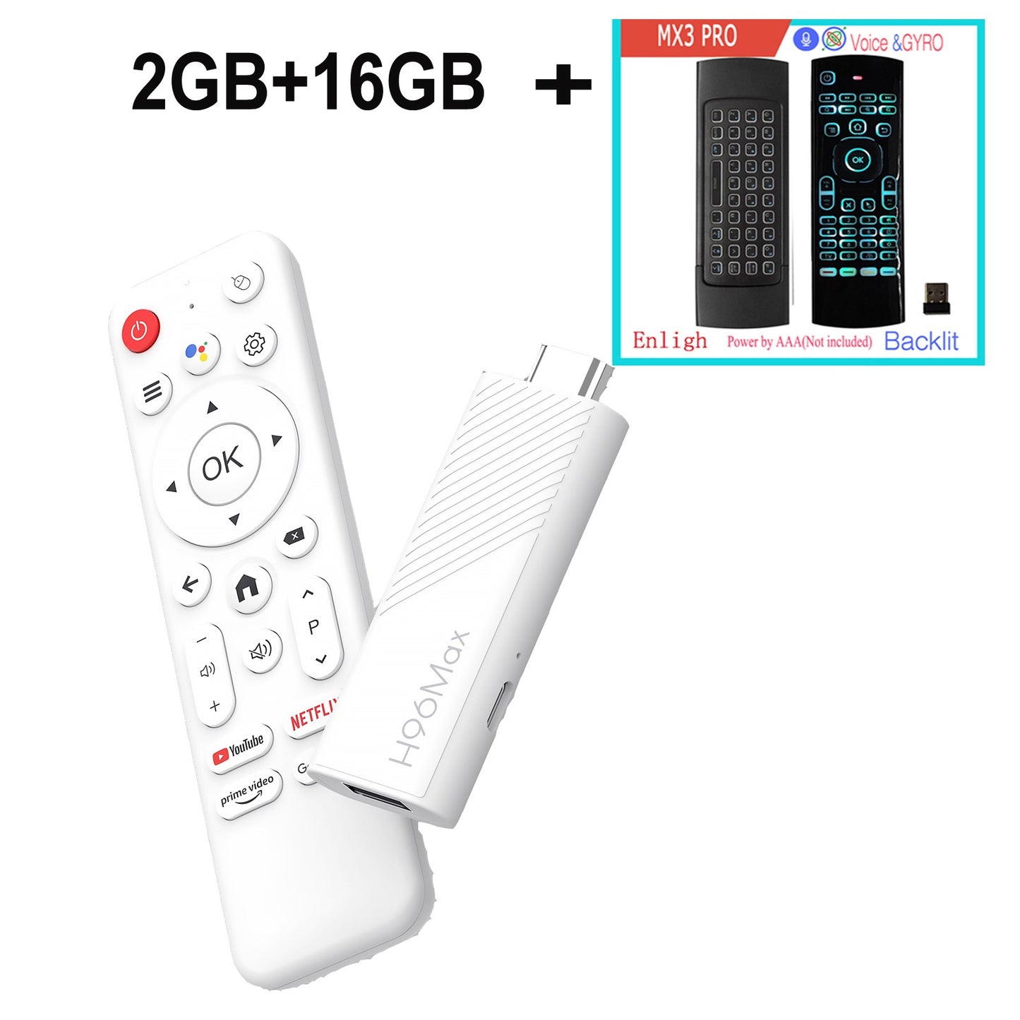 Android TV Stick Allwinner H313 Quad Core 4K Wifi6 BT Voice Assistant Remote Control Game Media Player Smart TV Box H96 Max