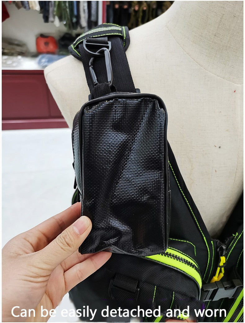 Colete Salva-Vidas Multifuncional Para Pesca ao Ar Livre Um Item Indispensável Para Segurança Vários Bolsos Para Armazenamento Material Flutuante