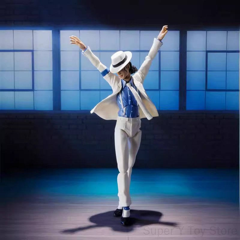 Hot Michael Jackson Smooth Criminal Moonwalk Action Michael Jackson Mj Thriller Joint Movable Figure Model Toys Christmas Gift