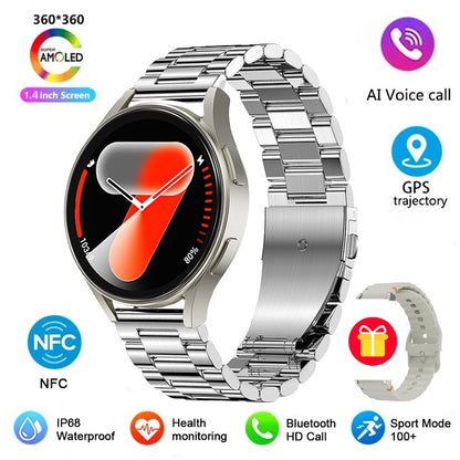 2025 New Men's Health Smart Watch GPS Blood Oxygen Blood Pressure Heart Rate Monitoring Bluetooth Call Women's Sports Smartwatch