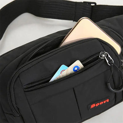Large-Capacity Sports Single-Shoulder Bag - Anti-Theft Running Waist Pack, Multi-Functional Oxford Cloth Crossbody Bag