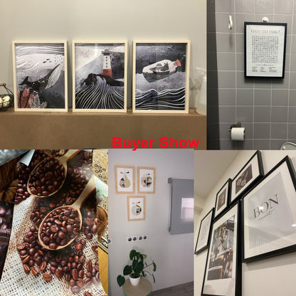 Abstract Humour Bad Smell Funny Bathroom Poster Black White Prints Canvas Painting Wall Art Pictures WC Toilet Room Decor