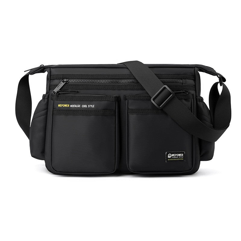 Multi-layer Pocket Design Oxford Shoulder Bag Large Capacity Men's Casual Fashion Single Shoulder Crossbody Luxury Messenger Bag