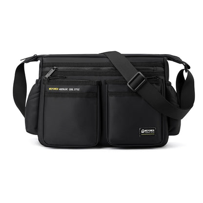 Multi-layer Pocket Design Oxford Shoulder Bag Large Capacity Men's Casual Fashion Single Shoulder Crossbody Luxury Messenger Bag